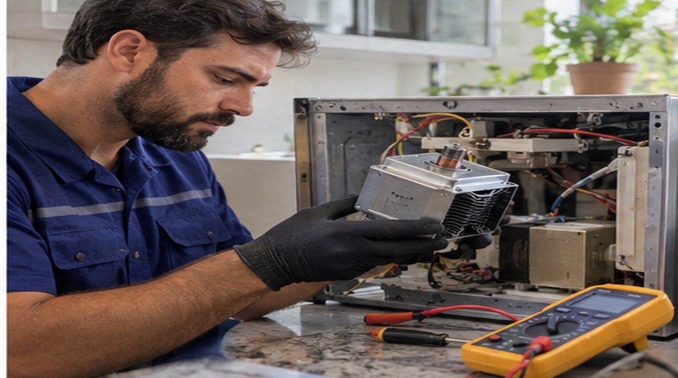 Conserto de micro-ondas em Goiânia‑GO: troca do magnetron